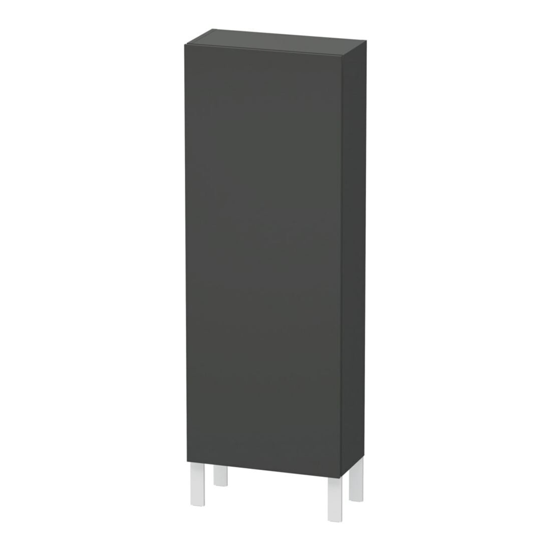 Duravit Halbhochschrank L-Cube 50x24,3x132cm, Tür rechts, graphit matt