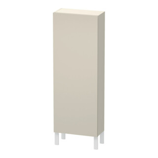 Duravit Halbhochschrank L-Cube 50x24,3x132cm, Tür rechts, taupe matt
