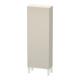 Duravit Halbhochschrank L-Cube 50x24,3x132cm, Tür rechts, taupe matt-1
