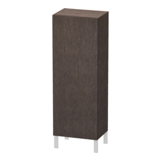 Duravit Halbhochschrank L-Cube 50x36,3x132cm, Tür li, Ei dkl. gebürstet