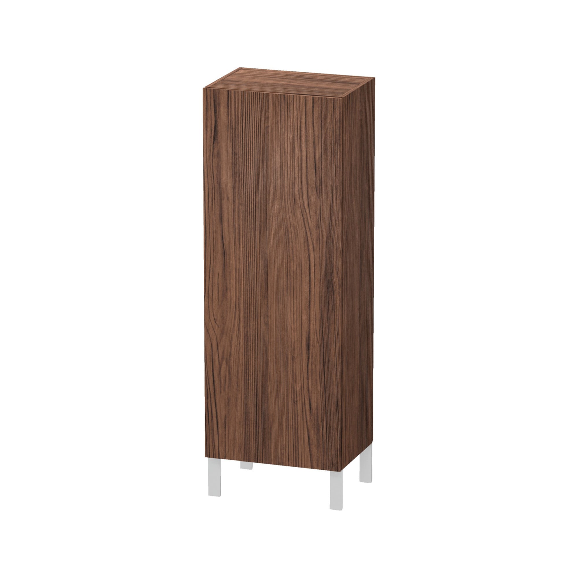 Duravit Halbhochschrank L-Cube 50x36,3x132cm, Tür li, nussbaum dunkel