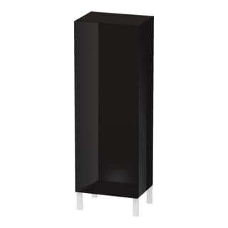 Duravit Halbhochschrank L-Cube 50x36,3x132cm, Tür li, schwarz Hochglanz