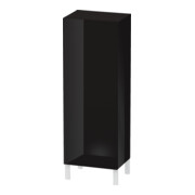 Duravit Halbhochschrank L-Cube 50x36,3x132cm, Tür li, schwarz Hochglanz