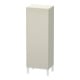 Duravit Halbhochschrank L-Cube 50x36,3x132cm, Tür li, taupe supermatt-1