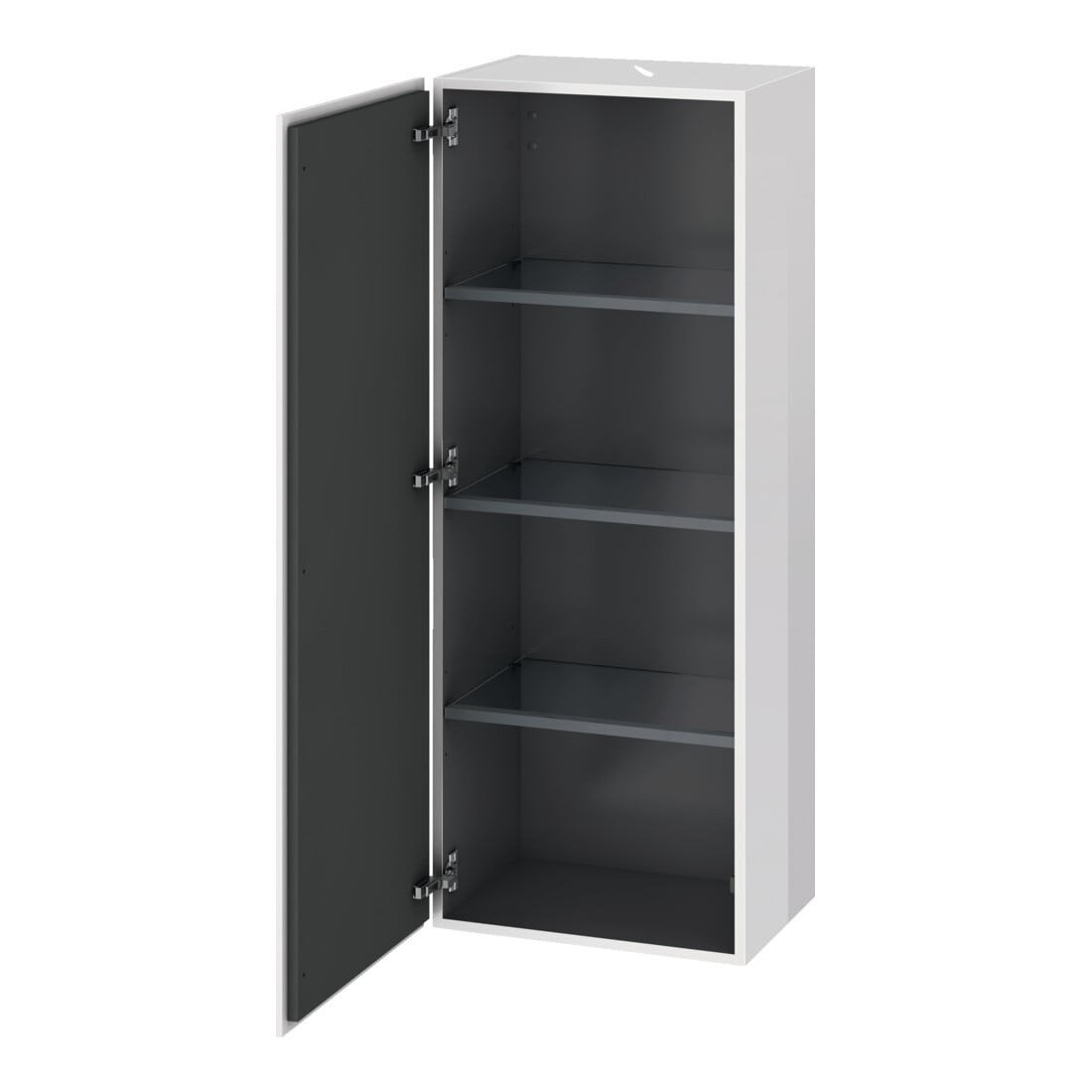 Duravit Halbhochschrank L-Cube 50x36,3x132cm, Tür li, taupe supermatt