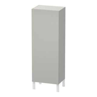 Duravit Halbhochschrank L-Cube 50x36,3x132cm, Tür links, betongrau matt