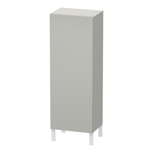 Duravit Halbhochschrank L-Cube 50x36,3x132cm, Tür links, betongrau matt