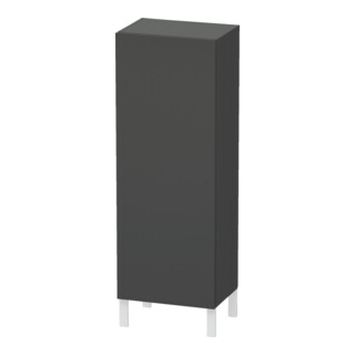 Duravit Halbhochschrank L-Cube 50x36,3x132cm, Tür links, graphit matt