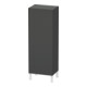 Duravit Halbhochschrank L-Cube 50x36,3x132cm, Tür links, graphit matt-1