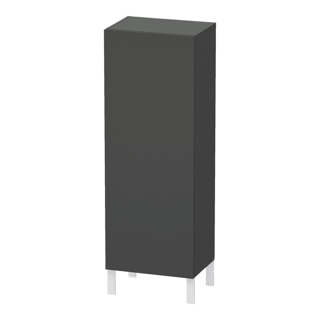 Duravit Halbhochschrank L-Cube 50x36,3x132cm, Tür links, graphit matt