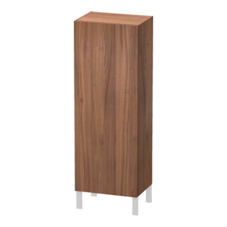 Duravit Halbhochschrank L-Cube 50x36,3x132cm, Tür links, nussbaum natur