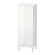 Duravit Halbhochschrank L-Cube 50x36,3x132cm, Tür links, weiß Hochglanz