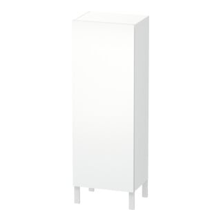 Duravit Halbhochschrank L-Cube 50x36,3x132cm, Tür links, weiß supermatt
