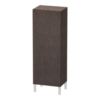 Duravit Halbhochschrank L-Cube 50x36,3x132cm, Tür re, Ei dkl. gebürstet