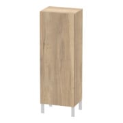 Duravit Halbhochschrank L-Cube 50x36,3x132cm, Tür re, eiche marmoriert