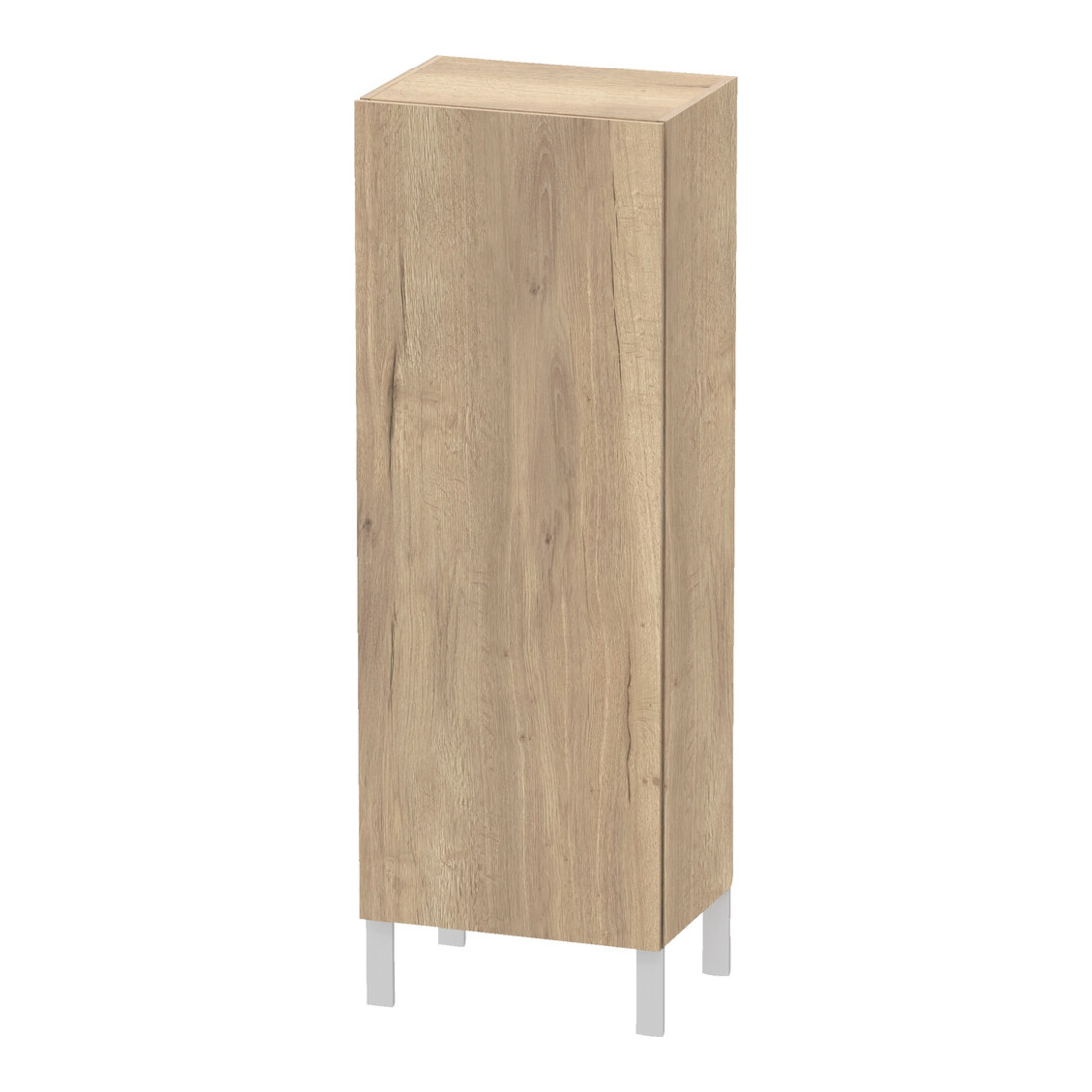 Duravit Halbhochschrank L-Cube 50x36,3x132cm, Tür re, eiche marmoriert