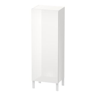 Duravit Halbhochschrank L-Cube 50x36,3x132cm, Tür re, weiß Hochglanz