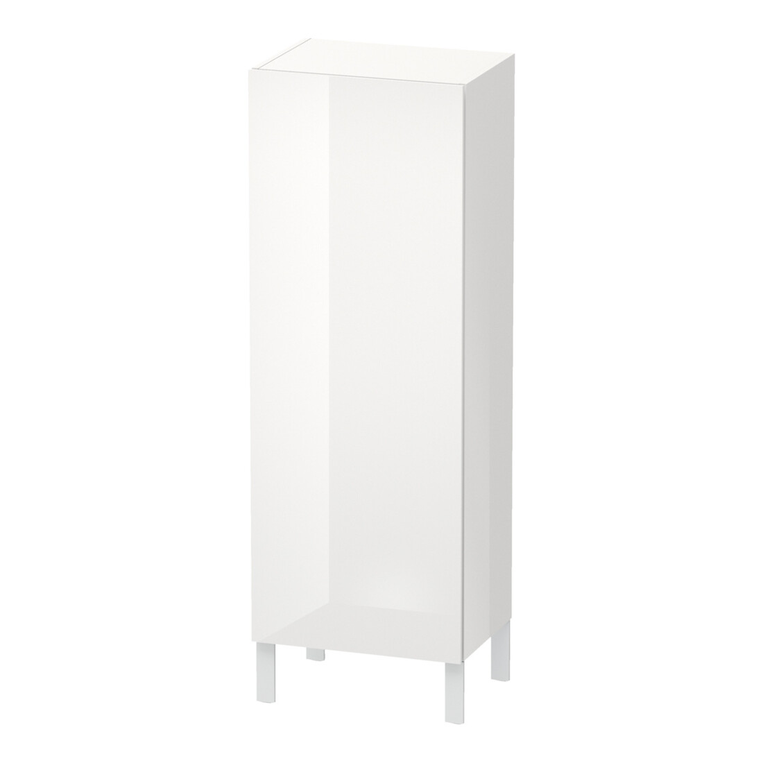 Duravit Halbhochschrank L-Cube 50x36,3x132cm, Tür re, weiß Hochglanz