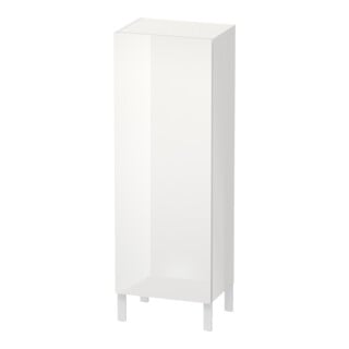 Duravit Halbhochschrank L-Cube 50x36,3x132cm, Tür re, weiß Hochglanz