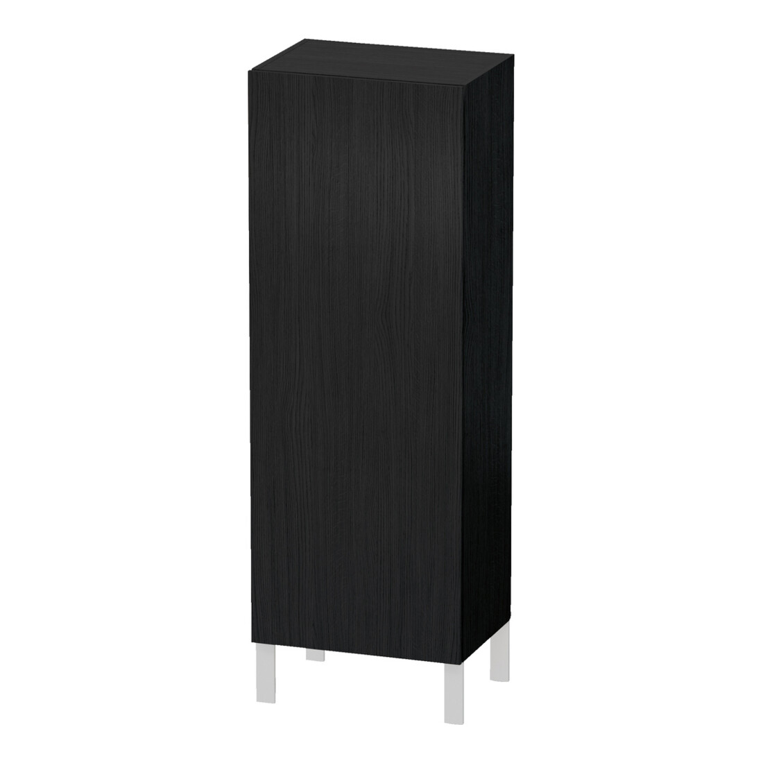 Duravit Halbhochschrank L-Cube 50x36,3x132cm, Tür rechts, Eiche schwarz