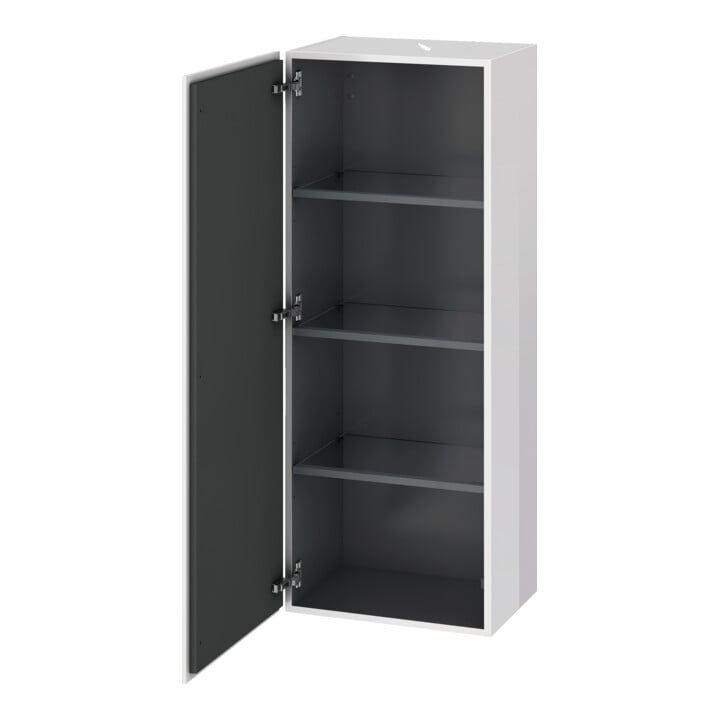 Duravit Halbhochschrank L-Cube 50x36,3x132cm, Tür rechts, Eiche schwarz