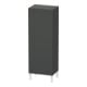Duravit Halbhochschrank L-Cube 50x36,3x132cm, Tür rechts, graphit matt-1