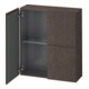 Duravit Halbhochschrank L-Cube 70x24,3x80cm, 2 Tür., Ei dkl. gebürstet-1