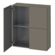 Duravit Halbhochschrank L-Cube 70x24,3x80cm, 2 Tür., flan. Gr s-matt-1
