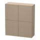 Duravit Halbhochschrank L-Cube 70x24,3x80cm, 2 Türen, leinen-1