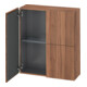 Duravit Halbhochschrank L-Cube 70x24,3x80cm, 2 Türen, nussbaum natur-1