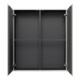 Duravit Halbhochschrank L-Cube 70x24,3x80cm, 2 Türen, weiß Hochglanz