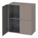 Duravit Halbhochschrank L-Cube 70x36,3x80cm, 2 Türen, basalt matt-1