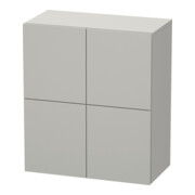 Duravit Halbhochschrank L-Cube 70x36,3x80cm, 2 Türen, betongrau matt