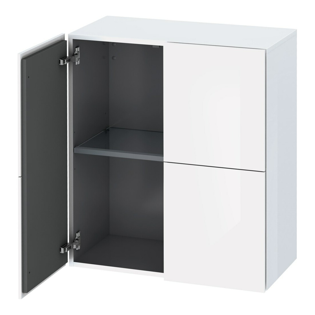 Duravit Halbhochschrank L-Cube 70x36,3x80cm, 2 Türen, Eiche natur