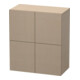 Duravit Halbhochschrank L-Cube 70x36,3x80cm, 2 Türen, leinen-1