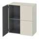 Duravit Halbhochschrank L-Cube 70x36,3x80cm, 2 Türen, taupe matt-1