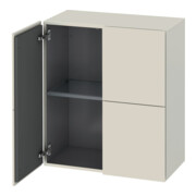 Duravit Halbhochschrank L-Cube 70x36,3x80cm, 2 Türen, taupe matt