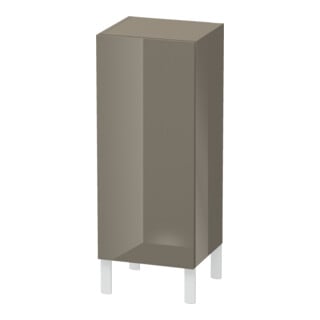 Duravit Halbhochschrank L-Cube indiv., porte droite, gris flanelle brillant