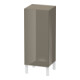 Duravit Halbhochschrank L-Cube indiv., porte droite, gris flanelle brillant-1