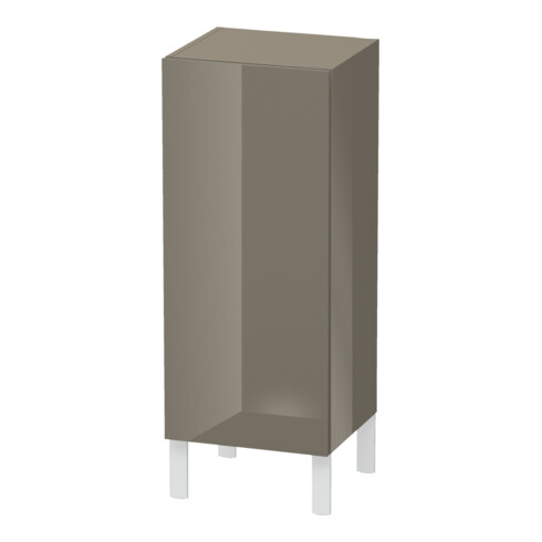 Duravit Halbhochschrank L-Cube indiv., porte droite, gris flanelle brillant