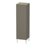 Duravit Halbhochschrank L-Cube indiv., Tür li, flannel grey seidenmatt