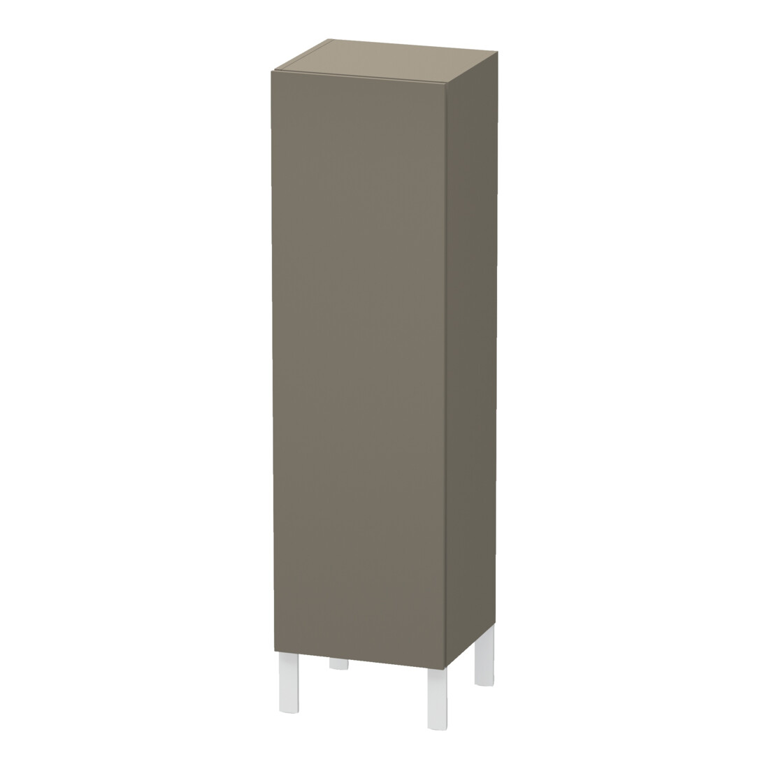 Duravit Halbhochschrank L-Cube indiv., Tür li, flannel grey seidenmatt
