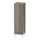 Duravit Halbhochschrank L-Cube indiv., Tür re, flannel grey Hochglanz-1