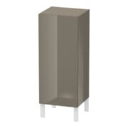 Duravit Halbhochschrank L-Cube indiv., Tür re, flannel grey Hochglanz