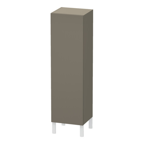 Duravit Halbhochschrank L-Cube indiv., Tür re, flannel grey seidenmatt