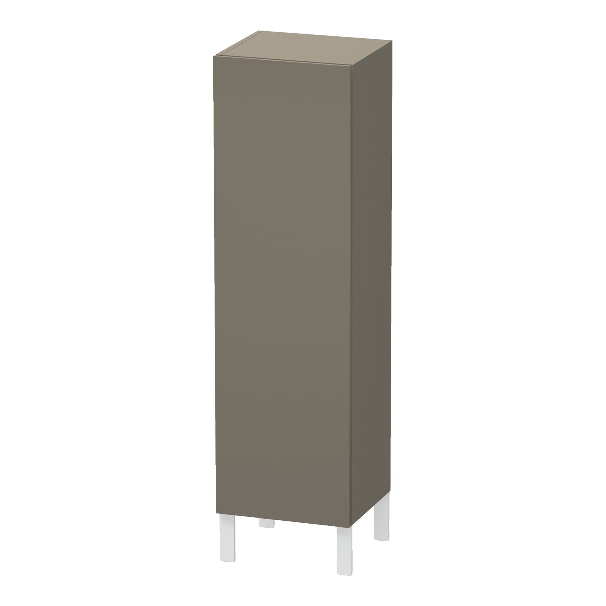 Duravit Halbhochschrank L-Cube indiv., Tür re, flannel grey seidenmatt