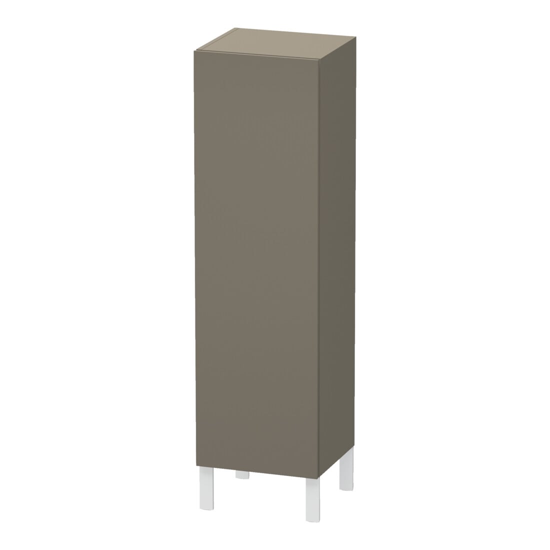 Duravit Halbhochschrank L-Cube indiv., Tür re, flannel grey seidenmatt