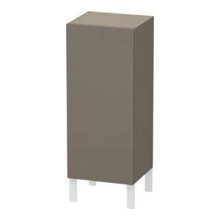 Duravit Halbhochschrank L-Cube indiv., Tür re, flannel grey seidenmatt
