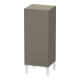 Duravit Halbhochschrank L-Cube indiv., Tür re, flannel grey seidenmatt-1