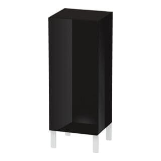 Duravit Halbhochschrank L-Cube indiv., Tür rechts, schwarz Hochglanz